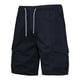 thumbnail image 1 of pstuiky Pantalones cortos para hombre, Pantalones cortos de cintura elástica con cordón y múltiples bolsillos a la moda para hombre Pantalones cortos de golf, 1 of 5