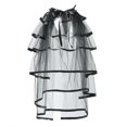 thumbnail image 3 of Women's Gothic Lace Half Skirt - 6-Tiered, Tie-On Belt, 104cm Length, Polyester for /Parties (One Size), 3 of 5