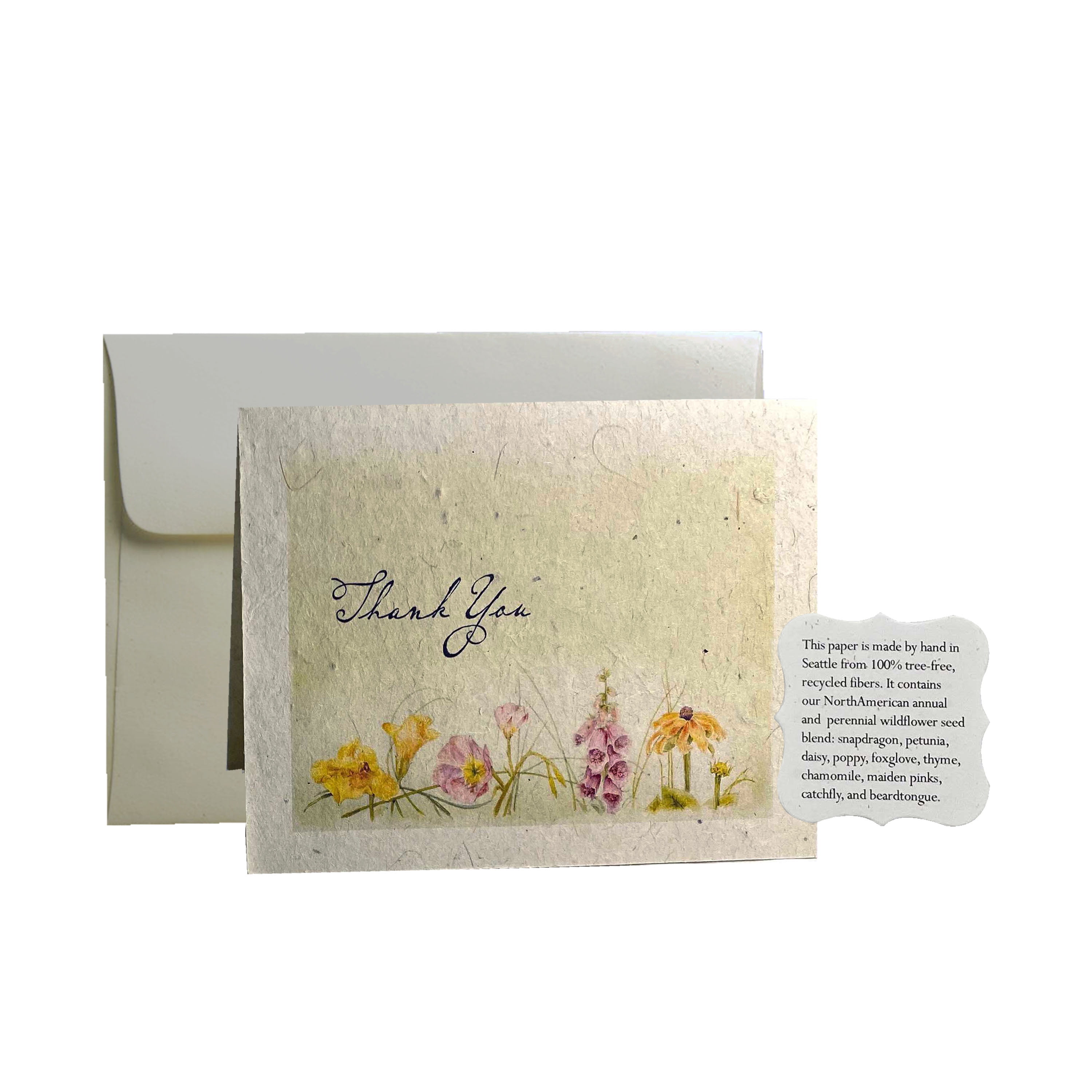 "Seed Bloom Seed Paper Handmade Wild Flower Seed Thank You Cards Great