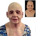 thumbnail image 1 of Latex Realistic Mans Face Cover Mask Male Fancy Dress Cosplay Halloween Party Props (2), 1 of 5