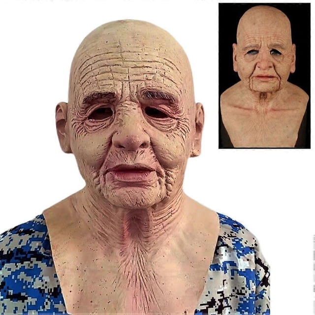 Latex Realistic Mans Face Cover Mask Male Fancy Dress Cosplay Halloween Party Props (2)