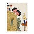 thumbnail image 3 of Cuadro sobre lienzo para pared abstracto de mujer, pájaro, gato, flor, pez, pareja, póster nórdico e impresiones, imágenes de pared para decoración de sala de estar, 3 of 5