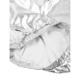 thumbnail image 5 of Vxuxlje Kids Hip Hop Dance Pants Shiny Metallic Jazz Trousers Boys Girls Sparkly Sweatpants Silver 16, 5 of 8