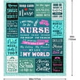 thumbnail image 4 of Nurse Gifts for Women, Nurse Appreciation Gifts, Nurses Week Gifts, Nurse Practitioner Gifts, Nursing Student Graduation Gifts for New Nurse, LPN/RN Gifts for Nurses Throw Blanket 60"x50", 4 of 6