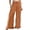 C-Orange491, variant on DHFJKG Women Wide Leg Pants High Rise Ruffle Hem Comfortable Relaxed Fit Elastic Waist Pants With Pockets Summer Beach Vacation Clothes Versatile Trousers