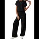 thumbnail image 1 of Traje Informal de Dos Piezas para Mujer, para Viajes y Vacaciones de Verano, con Corta y Pantalones Anchos. Negro XL, 1 of 7