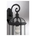thumbnail image 6 of Textured Black Kensington Outdoor Wall Lantern, 6 of 9