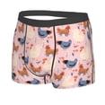thumbnail image 2 of Wukai Funny Chicken Print Men’s Underwear Breathable Boxer Briefs,&nbsp;Moisture Wicking & Breathable-Small, 2 of 7