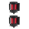 thumbnail image 2 of Justharion Élégant et Durable Contrôle de Foule Stanchion Queue Barrière Rouge 3mètres 2Set, 2 of 6