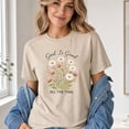 thumbnail image 3 of Jollimate God Is Good All The Time Shirt, Wildflower Christian Graphic Tee, Faith Hope T-Shirt Gift for Women, 3 of 6
