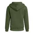 thumbnail image 5 of Gubotare Girls Zip Up Hoodie Kids Fashion Oversized Sweatshirt Jacket With Pockets Lightweight Preppy Sweatshirts 5-14 Years (Army Green, 14-15 Years), 5 of 7