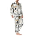thumbnail image 3 of Kll Funny Animals Series Sleepwear Mens Flannel Pajamas,Long Cotton Pj Set, 3 of 9