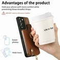 thumbnail image 5 of TECH CIRCLE Case for Samsung Galaxy S23 (6.1-inch) - Practical Wallet Phone Case [Built-in Zipper Pocket & Card Slot] Protective Leather Cover with [Kickstand / Phone Ring Holder], Brown, 5 of 8