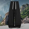 thumbnail image 2 of YUELONGHU Adult Men Casual Pants Men Cargo Pants with Pockets Casual Joggers Pants with Jacquard Pattern Loose Fit Streetwear Trousers for Teenagers and Young Adults Comfortable Everyday Wear, 2 of 6