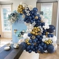 thumbnail image 4 of 2X Navy Blue Balloons Garland Kit,Navy Blue Balloon Dark Blue Balloons for Birthday Baby Shower, Wedding, Bridal Shower, 4 of 7