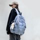 thumbnail image 5 of (Colgante Oso Blanco Agregado) Mochila Escolar Personalizada Con Cuerda Cruzada Estudiante Universitaria Mochila Versátil Mochila Universitario Japonés 9069 Azul, 5 of 9