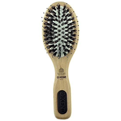 Kent PF02 Small Boar Bristle Cushion Brush Wood Straightening Brush