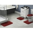 thumbnail image 2 of Garland Rug Traditional Washable Bath Rug Set, 4 Piece Set (2 Bath Rugs, Contour, & Lid) Chili Red, 2 of 8