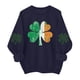 thumbnail image 3 of TaTaai Womens St Patricks Day Sweatshirt Long Sleeve Crewneck Casual Pullover Holiday Print Fleece Lined Top Gift, 3 of 6