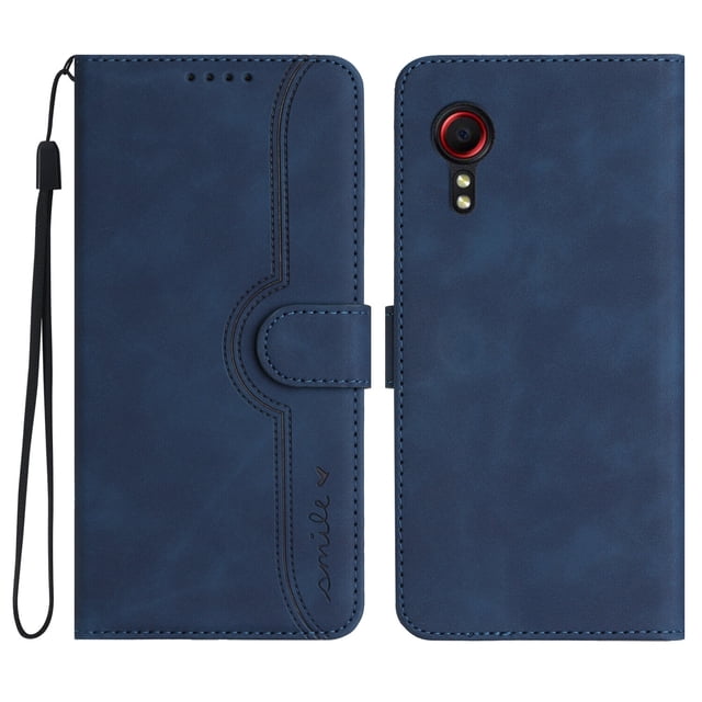 Compatible with Samsung Galaxy Xcover5 Case Premium PU Leather Wallet with Built-in Magnet Cover