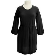 Women's Plus Belted Scoop Sweater Dress