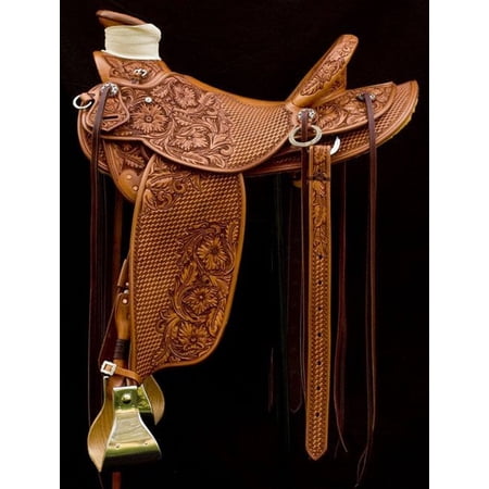 Handcrafted Western Premium Leather Saddle – Deep Seat, Floral Tooling, Heavy-Duty Build- All Customization Available