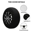 thumbnail image 2 of Qekee Winter Holiday Christmas for Tire Covers,Waterproof Dust-Proof Durable fits Tire Universal fit for Trailer, SUV and All Other Vehicles, 2 of 8