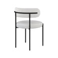 thumbnail image 6 of Meridian Furniture Beacon Cream Faux Leather and Boucle Fabric Dining Chair, 6 of 9