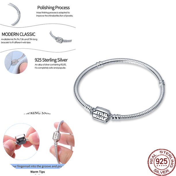Star Wars Plata De Ley 925 Silver Original Beads Disney Tinkerbell Charms for Pandora Star Wars Bracelet DIY Jewelry Women GiftChina Gao Jinjia LED