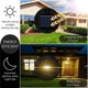 thumbnail image 4 of Paquete de 12 piezas de repuesto de luz solar para tapas de luz solar Panel solar LED impermeable Cubierta de linterna Luz exterior, 4 of 5