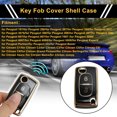 thumbnail image 2 of Funda de Llave de Coche de Silicona TPU Negra y Dorada Única para Peugeot 107/ para Peugeot 206/ para Peugeot 207 - Funda de Control Remoto de 2 Botones, 2 of 6