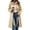 Yellow, variant on Dzrciro Plaid Long Coat for Women, Long Sleeve Lapel Open Front Button Checkered Trench Coat, Elegant Fashion Fall Outerwear S-2XL