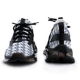 thumbnail image 3 of Aesthetic Distant Blue And White Ripple Walking Shoes for Men Woman Lightweight Tennis Fashion Elastic Sports Shoes Cushion Basketball Shoes, 3 of 7