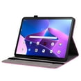 thumbnail image 3 of SaniMore Case for Lenovo Tab M10 10.1 inch 3rd Generation TB-328F, Anti-slip Grooves Kickstand [Pencil Holder Card Slots] Embossed Rose PU Leather Shockproof Wallet Shell LNM103rd,Rose, 3 of 8
