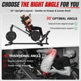 thumbnail image 4 of MITONOS Compact Leg Sled Machine, 30-Degree Adjustable Angles Leg Press Machine for Home Gym, Compact Hack Squat Machine with Removable Shoulder Pad, Lower Body Workout Equipment, 4 of 9