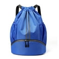 thumbnail image 1 of Qarigey Baloncesto Separación Húmeda Seca Conveniente Viaje Diario Al Aire Libre Múltiples Compartimentos Mochila Impermeable Almacenamiento Mochilas tesoro azul, 1 of 6