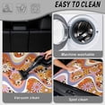 thumbnail image 5 of Jeiento Retro Wave Daisy Car Trunk Mat 29"x39", Scratch Resistant Washable Rear Cargo Liner Boho Floral Car Accessory, 5 of 7