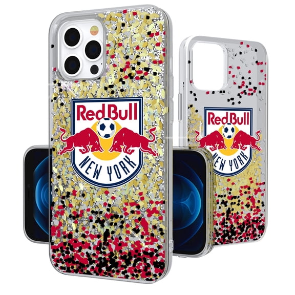 New York Red Bulls iPhone Confetti Glitter Design Case