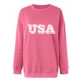 thumbnail image 3 of Qiopertar Mode Femmes Col Rond Manches Longues Imprimé Chandail en Molleton Ample Blouse Hauts Liquidation Livraison Gratuite à Moins de 5$ jusqu'à 90 % de Réduction, 3 of 4