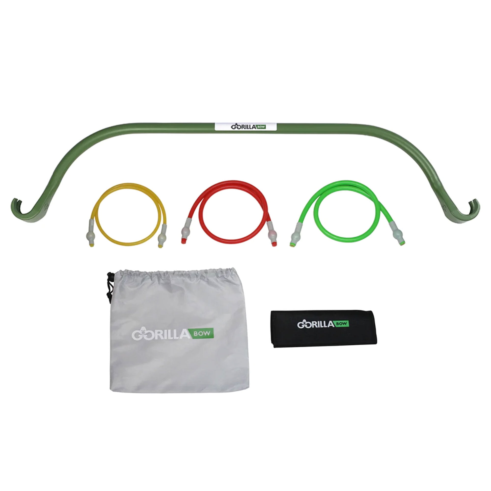 Lite Gorilla Bow Portable Home Gym Resistance Bands and Bar System for Travel, Fitness, Weightlifting and Exercise Kit, Full Body Workout Equipment Set