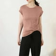 thumbnail image 5 of ylioge Womens 2 Piece Modal Pajama Sets Lightweight Cap Sleeve Tops Wide Leg Pants Loungewear Outfits Casual Solid Color Soft Homewear Pajamas, 5 of 5