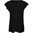 thumbnail image 5 of Cody and Rhodes Ruffled Short Sleeves for Women 2024 V Neck Shirts Womens Shirts Dressy Casual Loose Tops Summer Tee Shirt, 5 of 7