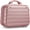 Rose Gold - Trapezoid, variant on 14 Inch Portable Makeup Case, Hard Case Makeup Travel Bag with Handle and Zipper, Makeup Train Case, Stylish Cosmetic Luggage Organizer Toiletry Box for Travel Camping Women Girls - Black