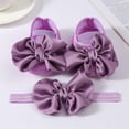thumbnail image 4 of Aojekbee Baby Girl Mary Jane Flats Soft Non-Slip Walking Shoes with Bow Headband for Summer, 4 of 4