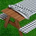 thumbnail image 3 of Sorfey Rectangle Fitted Picnic Table Cover with Bench Covers, Gray 30" x 72", 3 of 8