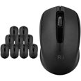 thumbnail image 1 of Ratón inalámbrico Rii, paquete de 10 unidades, 2,4 G, para PC portátil con Windows, negro, 1 of 6