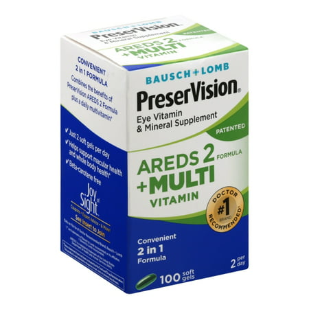 Bausch + Lomb PreserVision Eye Vitamin & Mineral Supplement - 100