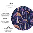 thumbnail image 3 of Naloa Floral Hippie Mushrooms Leather Coasters for Drinks, Durable Drink Coasters 4 Set for Tabletop Protection, Luxurious Home Décor and Housewarming Gift ( {designName})Round Shape, 3 of 6