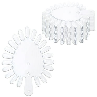 Beauticom Heart Shaped Nail Tip Display - 20pcs - Clear