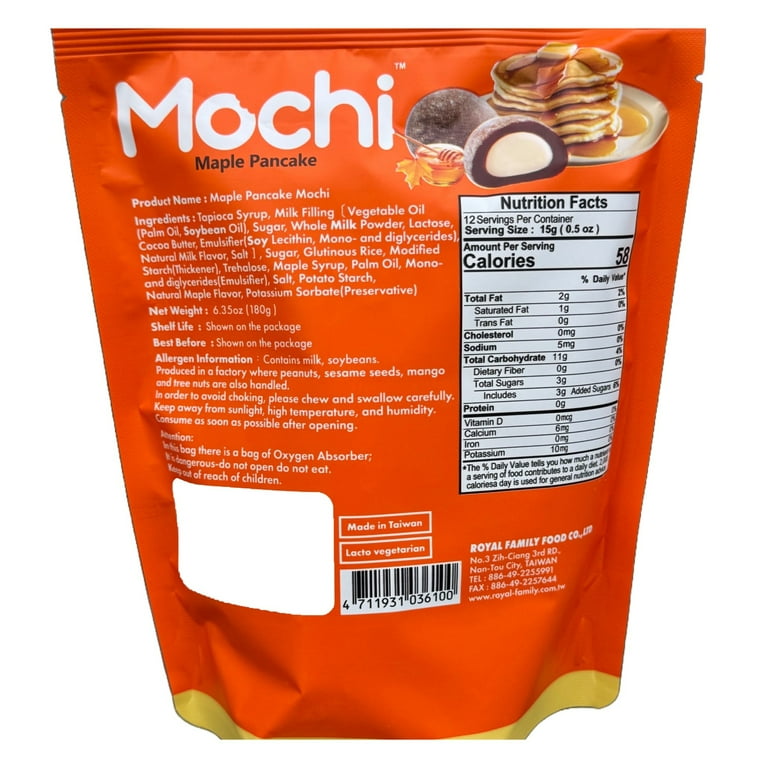 Royal Family Mochi- Matcha, Maple, Tiramasu or Strawberry (12